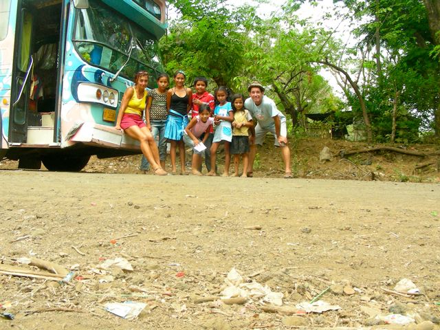 at the end of a road in Nicaragua