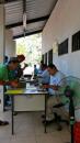 improvised office, leaving Nicaragua
