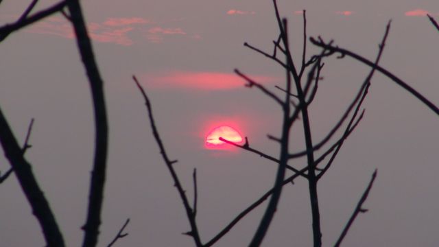 the sun goes down