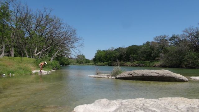 But first we cooled down at a river