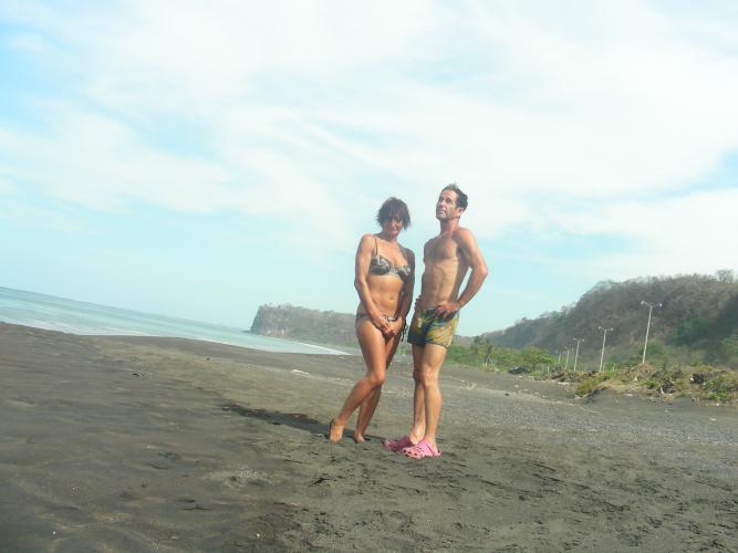 A stop to refresh cloth to Puntarenas......
