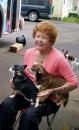 Sharron with her three loves