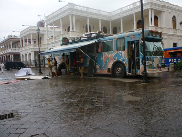 rain in Granada, Nicaragua