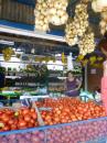 Mimi buying tomatos